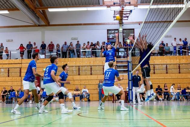 August 27, 2026, GER, Volleyball, Men, Season 26–27, 2 South 1, Exhibition Match, Blue Volleys Gotha vs. Cerebricks Volley Goats Central Germany The stands are currently unavailable due to a malfunction 99867 Gotha Sports Hall, Ernesti Sports Complex, Thuringia, Germany