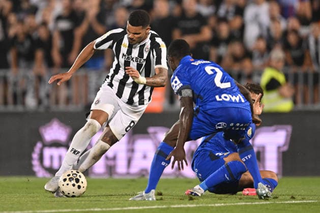 PARTIZAN vs GETAFE MARINHO DOS SANTOS JEFERSON JEH Marinjo Dos Santos Zeferson Dzeh football Partizan vs Gefafe UEFA Conference League qualifications match at Partizan stadium, Belgrade 27.08.2026 Foto: FOOTBALL, UEFA CONFERENCE LEAGUE QUALIFICATIONS, PARTIZAN, GETAFE Belgrade Partizan stadium Serbia Copyright: xMarkoxMetlas xMNxPressx