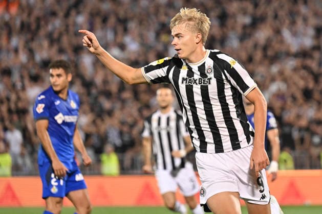 PARTIZAN vs GETAFE ERIK KOJZEK football Partizan vs Gefafe UEFA Conference League qualifications match at Partizan stadium, Belgrade 27.08.2026 Foto: FOOTBALL, UEFA CONFERENCE LEAGUE QUALIFICATIONS, PARTIZAN, GETAFE Belgrade Partizan stadium Serbia Copyright: xMarkoxMetlas xMNxPressx