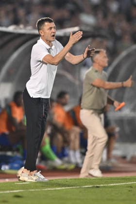 PARTIZAN vs GETAFE SASA ILIC coach football Partizan vs Gefafe UEFA Conference League qualifications match at Partizan stadium, Belgrade 27.08.2026 Foto: FOOTBALL, UEFA CONFERENCE LEAGUE QUALIFICATIONS, PARTIZAN, GETAFE Belgrade Partizan stadium Serbia Copyright: xMarkoxMetlas xMNxPressx