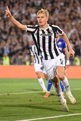 PARTIZAN vs GETAFE ERIK KOJZEK football Partizan vs Gefafe UEFA Conference League qualifications match at Partizan stadium, Belgrade 27.08.2026 Foto: FOOTBALL, UEFA CONFERENCE LEAGUE QUALIFICATIONS, PARTIZAN, GETAFE Belgrade Partizan stadium Serbia Copyright: xMarkoxMetlas xMNxPressx