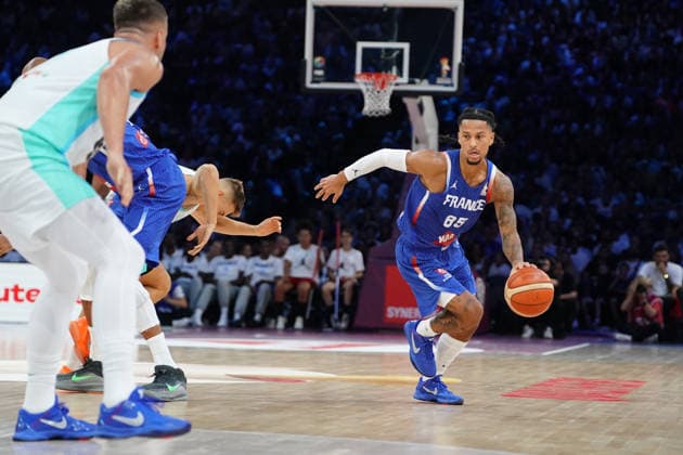 BASKET : France vs SlovÃ nie - Eliminatoires de la Coupe du Monde FIBA 2027 - 27 08 2026 Matthew Srazel Equipe de France France SlovÃ nie Basket Premiere journÃ e de la deuxieme phase des Ã liminatoires de la Coupe du Monde FIBA 2027.  Copyright: xx