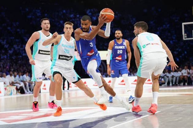 Basketball, World Cup qualifiers, France v Slovenia