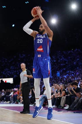 BASKET : France vs SlovÃ nie - Eliminatoires de la Coupe du Monde FIBA 2027 - 27 08 2026 Amine Noua Equipe de France de Basket France SlovÃ nie Basket Premiere journÃ e de la deuxieme phase des Ã liminatoires de la Coupe du Monde FIBA 2027.  Copyright: xx