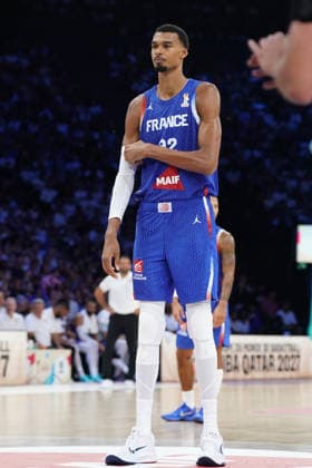 BASKET : France vs SlovÃ nie - Eliminatoires de la Coupe du Monde FIBA 2027 - 27 08 2026 Victor Wembanyama Equipe de France France SlovÃ nie Basket Premiere journÃ e de la deuxieme phase des Ã liminatoires de la Coupe du Monde FIBA 2027.  Copyright: xx