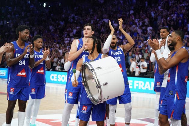 BASKET : France vs SlovÃ nie - Eliminatoires de la Coupe du Monde FIBA 2027 - 27 08 2026 Matthew Srazel Equipe de France France SlovÃ nie Basket Premiere journÃ e de la deuxieme phase des Ã liminatoires de la Coupe du Monde FIBA 2027.  Copyright: xx
