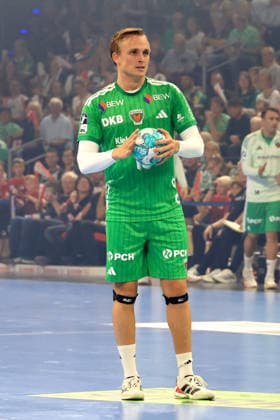 August 27, 2026, GER Germany, Handball, 1st Bundesliga, August 27, 2026, 2026–2027 Season, Berlin, Fuechse Berlin vs. Melsungen Tobias Grondahl Fuechse Berlin 15 Berlin Max Schmeling Halle Berlin Germany Copyright: xNordphotox xEnglerx
