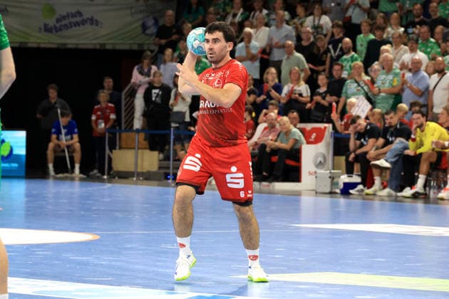 August 27, 2026, GER Germany, Handball, 1st Bundesliga, August 27, 2026, 2026–2027 Season, Berlin, Fuechse Berlin vs. Melsungen Erik Balenciaga MT Melsungen 6 Berlin Max Schmeling Halle Berlin Germany Copyright: xNordphotox xEnglerx