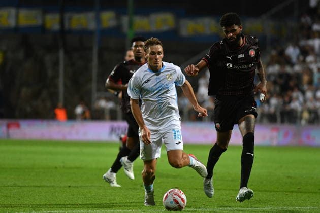 Rijeka, Croatia, 270826. Rujevica Stadium. Toni Fruk at the return match of the UEFA Conference League play-off, Rijeka - Midtjylland. Foto: Damir Skomrlj CROPIX Hrvatska Copyright: xxDamirxSkomrljx xCROPIXx rijeka_midtjylland23-270826