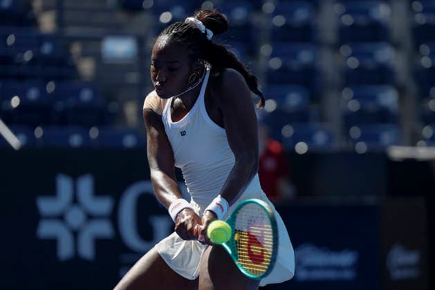 August 27, 2026, Monterrey, Nuevo Leon, Mexico: Alycia Parks (USA) in action against Ann Li (USA) during the GNP Seguros WTA, Tennis Damen 500 Open at Club Sonoma in Monterrey, Nuevo Leon. Li won 2:6, 3:6. Monterrey Mexico - ZUMAo125 20260827_zip_o125_001 Copyright: xAntonioxOjedax