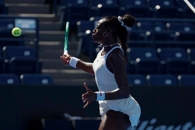 August 27, 2026, Monterrey, Nuevo Leon, Mexico: Alycia Parks (USA) in action against Ann Li (USA) during the GNP Seguros WTA, Tennis Damen 500 Open at Club Sonoma in Monterrey, Nuevo Leon. Li won 2:6, 3:6. Monterrey Mexico - ZUMAo125 20260827_zip_o125_003 Copyright: xAntonioxOjedax