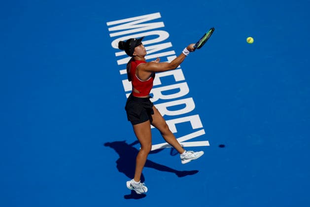 August 27, 2026, Monterrey, Nuevo Leon, Mexico: Ann Li (USA) in action against Alycia Parks (USA) during the GNP Seguros WTA, Tennis Damen 500 Open at Club Sonoma in Monterrey, Nuevo Leon. Li won 2:6, 3:6. Monterrey Mexico - ZUMAo125 20260827_zip_o125_008 Copyright: xAntonioxOjedax