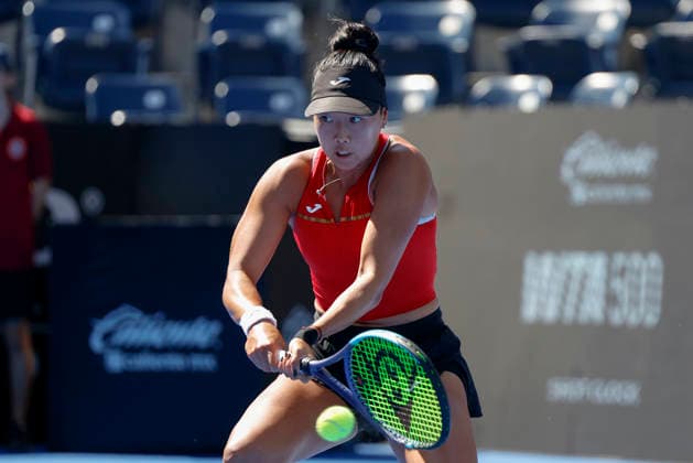 August 27, 2026, Monterrey, Nuevo Leon, Mexico: Ann Li (USA) in action against Alycia Parks (USA) during the GNP Seguros WTA, Tennis Damen 500 Open at Club Sonoma in Monterrey, Nuevo Leon. Li won 2:6, 3:6. Tenis 2026: WTA 500 Monterrey: Parks Vs Li  - ZUMAo125 20260827_zip_o125_002 Copyright: xAntonioxOjedax