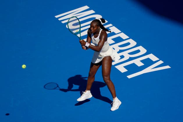 August 27, 2026, Monterrey, Nuevo Leon, Mexico: Alycia Parks (USA) in action against Ann Li (USA) during the GNP Seguros WTA, Tennis Damen 500 Open at Club Sonoma in Monterrey, Nuevo Leon. Li won 2:6, 3:6. Tenis 2026: WTA 500 Monterrey: Parks Vs Li  - ZUMAo125 20260827_zip_o125_012 Copyright: xAntonioxOjedax