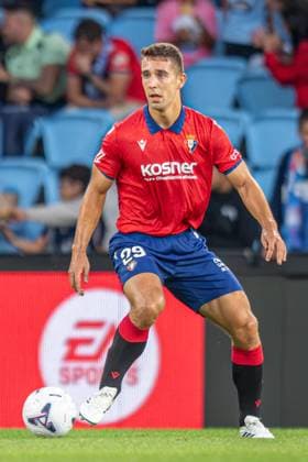 ESP RC Celta vs. CA Osasuna LaLiga EA Sports Asier Osambela in action during the LaLiga EA Sports match between RC Celta and CA Osasuna on August 27, 2026, played at ABANCA Balaidos Stadium, Spain Copyright: xLuisxLorenzox