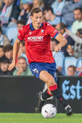 ESP RC Celta vs. CA Osasuna LaLiga EA Sports: Jorge Herrando in action during the LaLiga EA Sports match between RC Celta and CA Osasuna on August 27, 2026, played at ABANCA Balaidos Stadium in Spain Copyright: xLuisxLorenzox