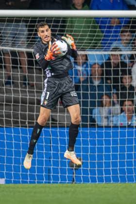 ESP RC Celta vs. CA Osasuna LaLiga EA Sports Sergio Herrera in action during the LaLiga EA Sports match between RC Celta and CA Osasuna on August 27, 2026, played at ABANCA Balaidos Stadium, Spain Copyright: xLuisxLorenzox