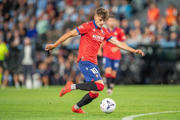 ESP RC Celta vs. CA Osasuna LaLiga EA Sports: Aimar Oroz in action during the LaLiga EA Sports match between RC Celta and CA Osasuna on August 27, 2026, played at ABANCA Balaidos Stadium, Spain Copyright: xLuisxLorenzox