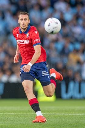 ESP RC Celta vs. CA Osasuna LaLiga EA Sports Jonathan Dubasin in action during the LaLiga EA Sports match between RC Celta and CA Osasuna on August 27, 2026, played at ABANCA Balaidos Stadium, Spain Copyright: xLuisxLorenzox