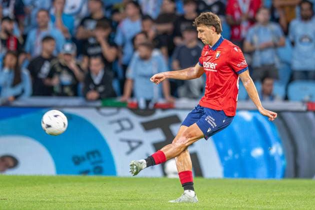 ESP RC Celta vs. CA Osasuna LaLiga EA Sports Abel Bretones in action during the LaLiga EA Sports match between RC Celta and CA Osasuna on August 27, 2026, played at ABANCA Balaidos Stadium, Spain Copyright: xLuisxLorenzox
