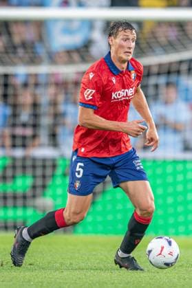 ESP RC Celta vs. CA Osasuna LaLiga EA Sports: Jorge Herrando in action during the LaLiga EA Sports match between RC Celta and CA Osasuna on August 27, 2026, played at ABANCA Balaidos Stadium, Spain Copyright: xLuisxLorenzox