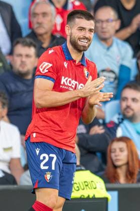 ESP RC Celta vs. CA Osasuna LaLiga EA Sports: Inigo Arguibide in action during the LaLiga EA Sports match between RC Celta and CA Osasuna on August 27, 2026, played at ABANCA Balaidos Stadium, Spain Copyright: xLuisxLorenzox