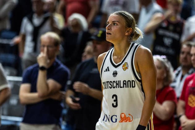 August 27, 2026, GER, Exhibition Game, 2026 FIBA Women’s Basketball World Cup, Cologne, Germany vs. Turkey, Alexandra Wilke (Germany), 3, Cologne, LANXESS arena, North Rhine-Westphalia, Germany