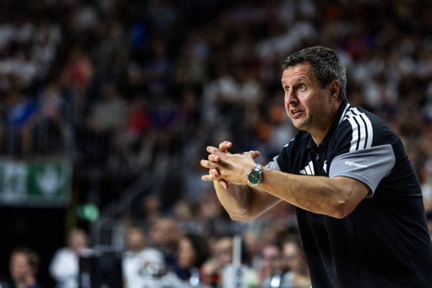 August 27, 2026, GER, FIBA 2027 Basketball World Cup, European Qualifiers, Cologne, Germany vs. Turkey; Alan Ibrahimagic, Assistant Coach, Germany; Cologne, LANXESS Arena, North Rhine-Westphalia, Germany