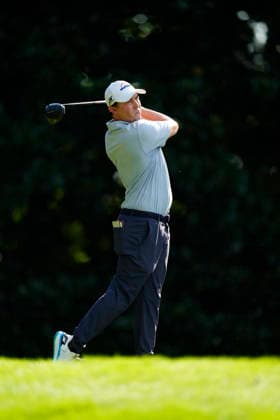 August 27, 2026, Atlanta, Georgia, USA: Matt Fitzpatrick (England) hits his tee shot on the 17th hole during the first round at East Lake Golf Club. PGA, Golf Herren Tour TOUR Championship  - ZUMAd212 20260827_zsp_d212_040 Copyright: xRichardxDolex