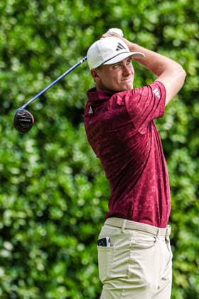 August 27, 2026, Atlanta, Georgia, USA: Ludvig Aberg (SWE) tees off the 12th hole during the first round of the 2026 TOUR Championship at East Lake Golf Club. Atlanta USA - ZUMAw109 20260827_fap_w109_020 Copyright: xDebbyxWongx