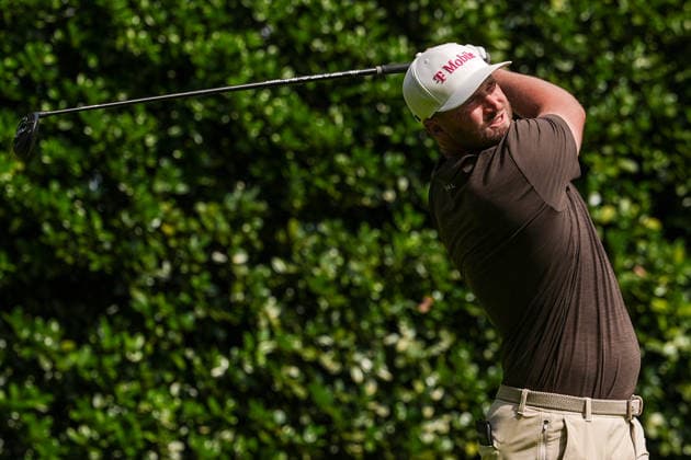 August 27, 2026, Atlanta, Georgia, USA: Wyndham Clark (USA) tees off the 12th hole during the first round of the 2026 TOUR Championship at East Lake Golf Club. PGA, Golf Herren 2026: TOUR Championship - Round 1  - ZUMAw109 20260827_fap_w109_025 Copyright: xDebbyxWongx