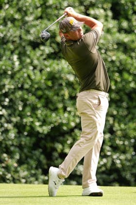 August 27, 2026, Atlanta, Georgia, USA: Gary Woodland (USA) tees off the 12th hole during the first round of the 2026 TOUR Championship at East Lake Golf Club. PGA, Golf Herren 2026: TOUR Championship - Round 1  - ZUMAw109 20260827_fap_w109_029 Copyright: xDebbyxWongx