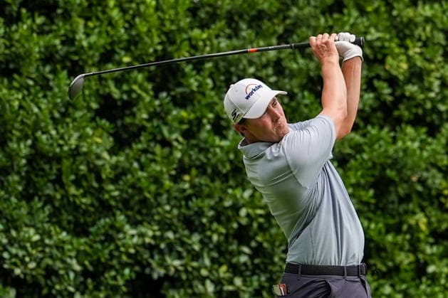 August 27, 2026, Atlanta, Georgia, USA: Matt Fitzpatrick (ENG) tees off the 12th hole during the first round of the 2026 TOUR Championship at East Lake Golf Club. PGA, Golf Herren 2026: TOUR Championship - Round 1  - ZUMAw109 20260827_fap_w109_042 Copyright: xDebbyxWongx