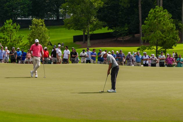 August 27, 2026, Atlanta, Georgia, USA: Matt Fitzpatrick (ENG) putts the 11th green during the first round of the 2026 TOUR Championship at East Lake Golf Club. Atlanta USA - ZUMAw109 20260827_fap_w109_038 Copyright: xDebbyxWongx
