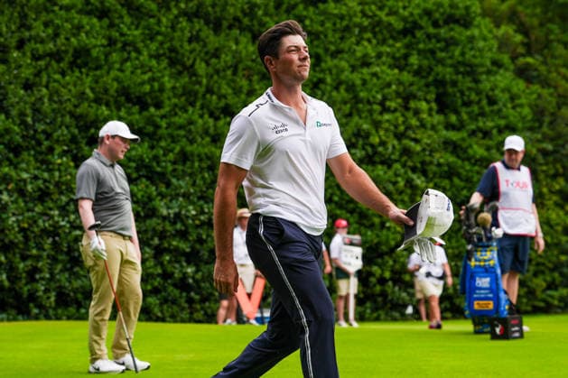 August 27, 2026, Atlanta, Georgia, USA: Viktor Hovland (NOR) walks off the 12th tee during the first round of the 2026 TOUR Championship at East Lake Golf Club. Atlanta USA - ZUMAw109 20260827_fap_w109_053 Copyright: xDebbyxWongx