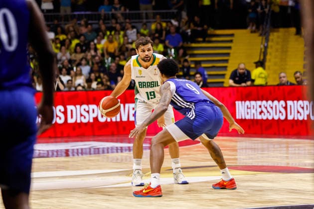 Brasil x República Dominicana BRASiLIA, DF - 27.08.2026: BRASIL X REPuBLICA DOMINICANA - Match between Brazil and the Dominican Republic, valid for the FIBA World Cup 2027 qualifiers, held at the Nilson Nelson Gymnasium in Brasilia. (Photo: Joao Pedro Carvalho Fotoarena) x3005734x  JoaoxPedroxCarvalho