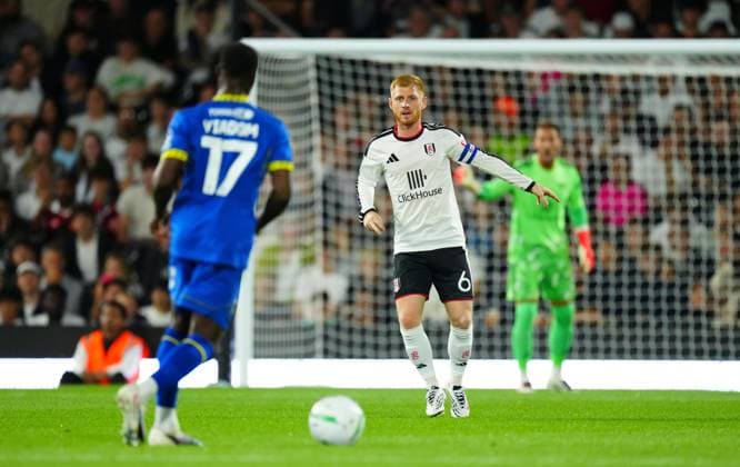 Harrison Reed of Fulham Fulham v AFC Wimbledon, EFL Carabao Cup, Second Round, Football, Craven Cottage, London, UK - 27 Aug 2026London Craven Cottage United Kingdom EDITORIAL USE ONLY No use with unauthorised audio, video, data, fixture lists, club league logos or live services. Online in-match use limited to 120 images, no video emulation. No use in betting, games or single club league player publications.  Copyright: xJavierxGarcia Shutterstockx 17118946hn