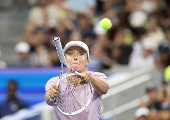 August 27, 2026, New York City, New York, USA: IGA SWIATEK of Poland during practise session before US Open. New York, USA. New York City USA - ZUMAc278 20260827_zsp_c278_015 Copyright: xMarcinxCholewinskix