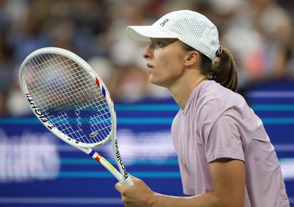 August 27, 2026, New York City, New York, USA: IGA SWIATEK of Poland during practise session before US Open. New York, USA. Tennis: US Open - Iga Swiatek  - ZUMAc278 20260827_zsp_c278_024 Copyright: xMarcinxCholewinskix