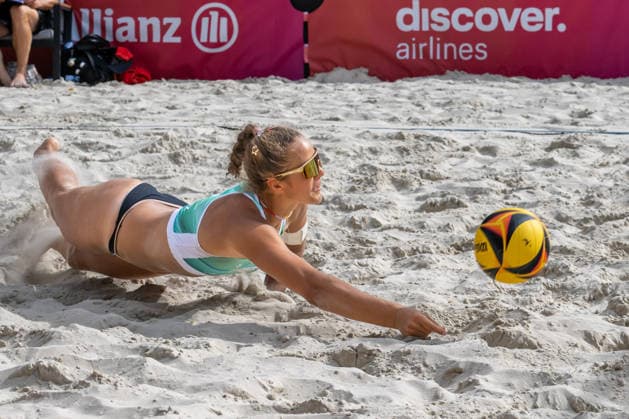 German Beach Championship (German Beach Volleyball Championship) Dortmund, Germany, August 27, 2026 DORTMUND, GERMANY AUGUST 27 Annalena Richter, Player 2, VSG Ettlingen Rüppurr, during the German Beach Championship (Deutsche Beachvolleyball Meisterschaft) in Dortmund on August 27, 2026, in Dortmund, Germany Copyright: xBEAUTIFULxSPORTS PeterxWeberx