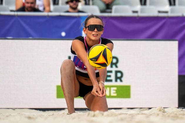 German Beach Championship (German Beach Volleyball Championship) Dortmund, Germany August 27, 2026 DORTMUND, GERMANY AUGUST 27 Rika Dieckmann Player 1, Eintracht Spontent Düsseldorf during the German Beach Championship (German Beach Volleyball Championship) in Dortmund on August 27, 2026, in Dortmund, Germany Copyright: xBEAUTIFULxSPORTS PeterxWeberx