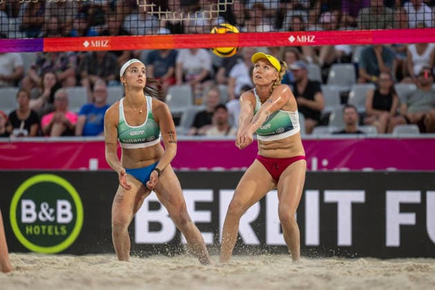 German Beach Championship German Beach Volleyball Championship Dortmund, Germany August 27, 2026 DORTMUND, GERMANY AUGUST 27 Chenoa Christ, Player 1, TUS Kriftel; Sophia Neuß, Player 2, Eintracht Spontent during the German Beach Championship (German Beach Volleyball Championship) in Dortmund on August 27, 2026, in Dortmund, Germany Copyright: xBEAUTIFULxSPORTS PeterxWeberx