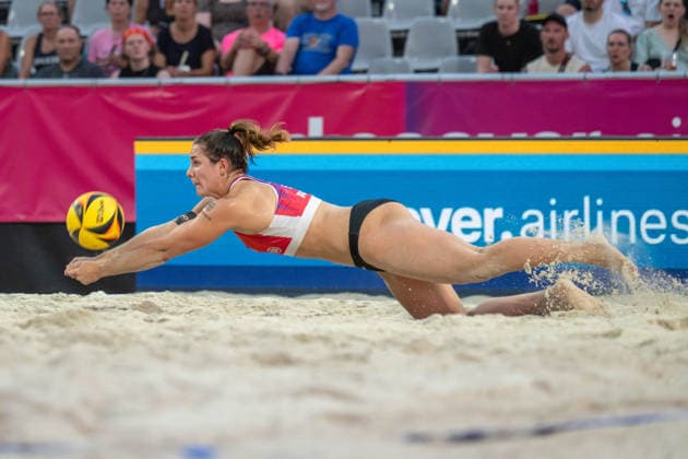German Beach Championship German Beach Volleyball Championship Dortmund, Germany August 27, 2026 DORTMUND, GERMANY AUGUST 27 Anna Lena Grüne, Player 1 for the Helios GRIZZLYS, during the German Beach Championship (German Beach Volleyball Championship) in Dortmund on August 27, 2026, in Dortmund, Germany Copyright: xBEAUTIFULxSPORTS PeterxWeberx