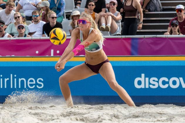 German Beach Championship (German Beach Volleyball Championship) Dortmund, Germany August 27, 2026 DORTMUND, GERMANY AUGUST 27 Nele Barber Player 1, SV Energie Cottbus during the German Beach Championship (Deutsche Beachvolleyball Meisterschaft) in Dortmund on August 27, 2026, in Dortmund, Germany Copyright: xBEAUTIFULxSPORTS PeterxWeberx