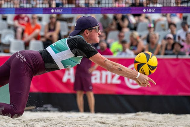 German Beach Championship (German Beach Volleyball Championship) Dortmund, Germany August 27, 2026 DORTMUND, GERMANY AUGUST 27 Melanie Gernert Player 2, SV Energie Cottbus during the German Beach Championship (Deutsche Beachvolleyball Meisterschaft) in Dortmund on August 27, 2026, in Dortmund, Germany Copyright: xBEAUTIFULxSPORTS PeterxWeberx