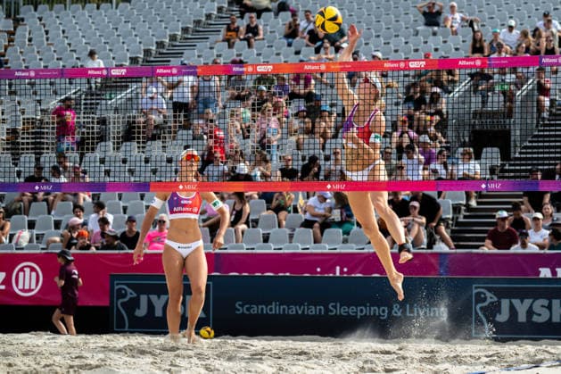 German Beach Championship (German Beach Volleyball Championship) Dortmund, Germany August 27, 2026 DORTMUND, GERMANY AUGUST 27 Kim van de Velde (Player 2), Blaubären TSV Flacht; Sandra Ittlinger (Player 1), Eintracht Spontent e.V., during the German Beach Championship (German Beach Volleyball Championship) in Dortmund on August 27, 2026, in Dortmund, Germany Copyright: xBEAUTIFULxSPORTS PeterxWeberx