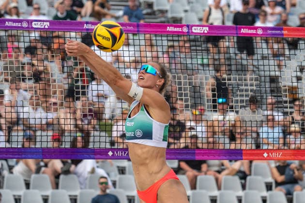 German Beach Championship German Beach Volleyball Championship Dortmund, Germany August 27, 2026 DORTMUND, GERMANY AUGUST 27 Louisa Lippmann Player 1, BR Volleys during the German Beach Championship (Deutsche Beachvolleyball Meisterschaft) in Dortmund on August 27, 2026, in Dortmund, Germany Copyright: xBEAUTIFULxSPORTS PeterxWeberx