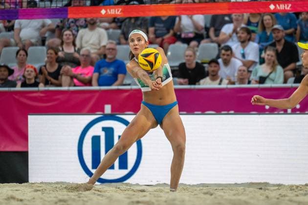 German Beach Championship (German Beach Volleyball Championship) Dortmund, Germany August 27, 2026 DORTMUND, GERMANY AUGUST 27 Sophia Neuß Player 2, Eintracht Spontent during the German Beach Championship (German Beach Volleyball Championship) in Dortmund on August 27, 2026 Copyright: xBEAUTIFULxSPORTS PeterxWeberx