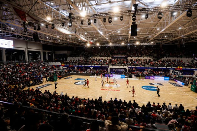 Chile v USA - FIBA World Cup 2027 Americas Qualifier Santiago, Chile - 27 August: General view of the Centro de Deportes Colectivos stadium during the FIBA World Cup 2027 Americas Qualifiers Group E game between Chile and USA at Centro de Deportes Colectivos on August 27, 2026 in Santiago, Chile Santiago Centro de Deportes Colectivos Region Metropolitana de Santiago Chile Copyright: xLatinxSportxImagesx