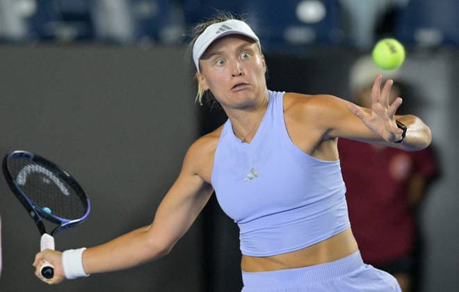 Monterrey Open tennis tournament Yuliia Starodubtseva of Ukraine in action against Elise Mertens of Belgium during their match at the Monterrey Open tennis tournament in Monterrey, Mexico, 27 August 2026. Monterrey Mexico  Copyright: xMiguelxSierrax